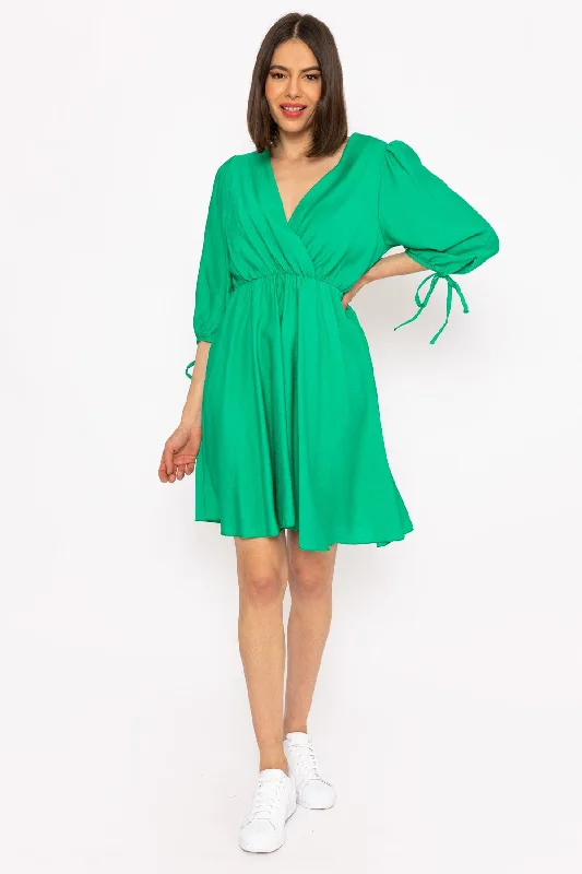 Isla Green Knee Length Dress