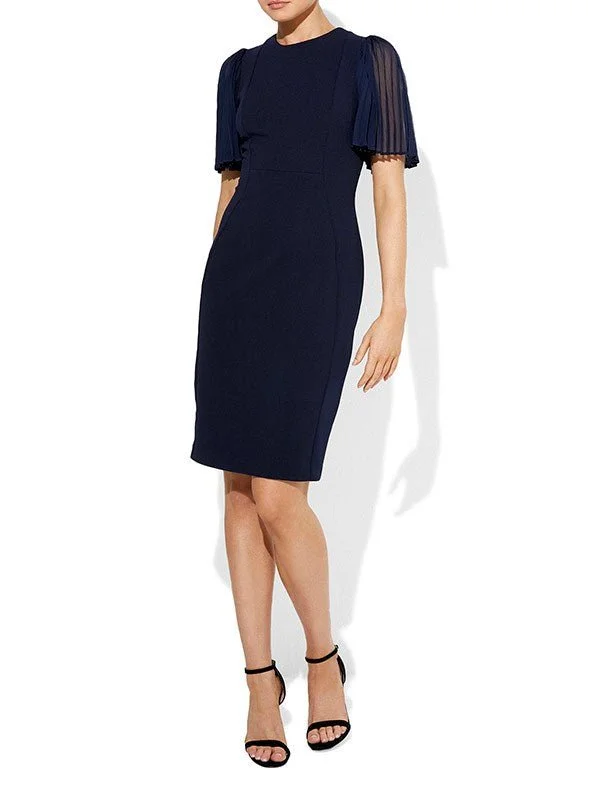 Layne Navy Crepe Dress