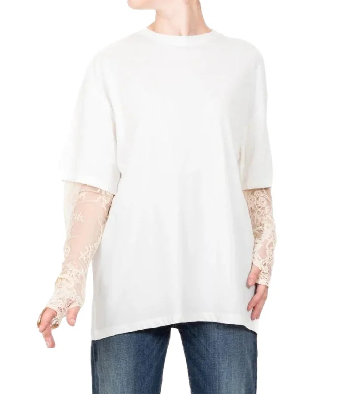 Vicolo t-shirt bianca donna