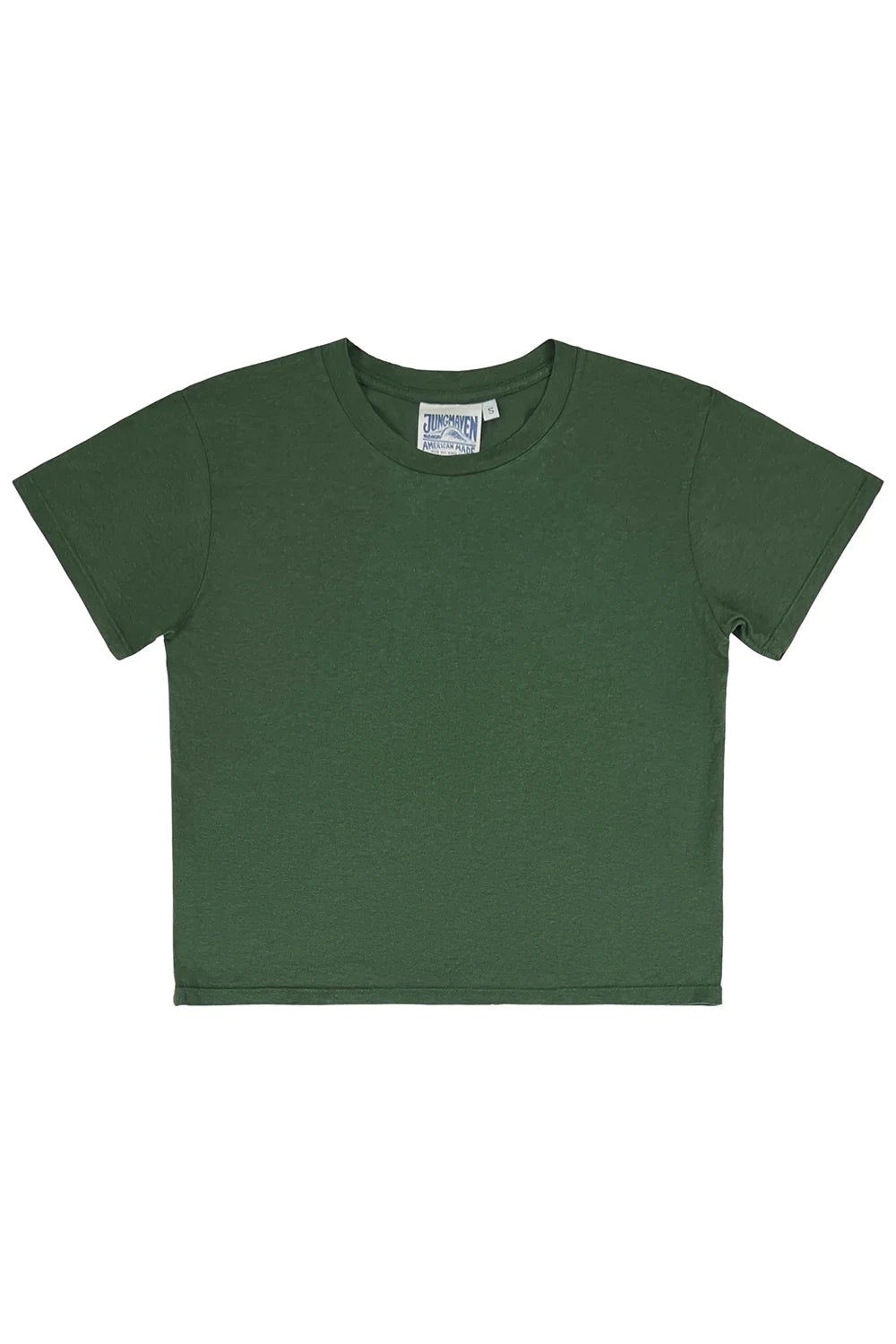 Hunter Green Cropped Ojai Tee