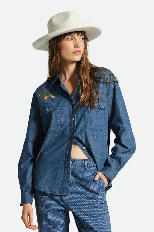 Bowery Boyfriend L/S Overshirt - Indigo Rinse