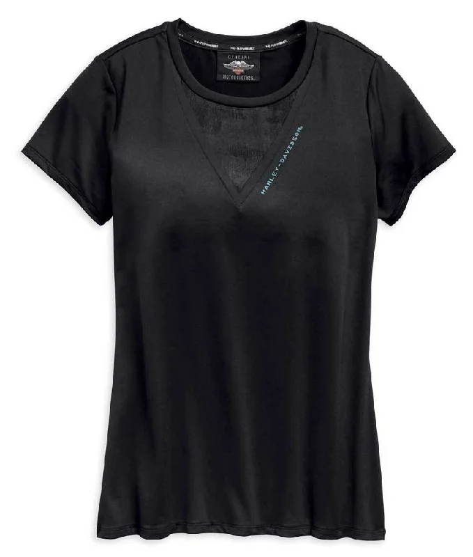 Harley-Davidson® Women's Camo Mesh Short Sleeve Tee