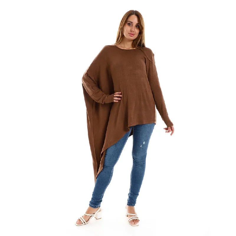 Long Sleeves Asymmetric Top - Kady