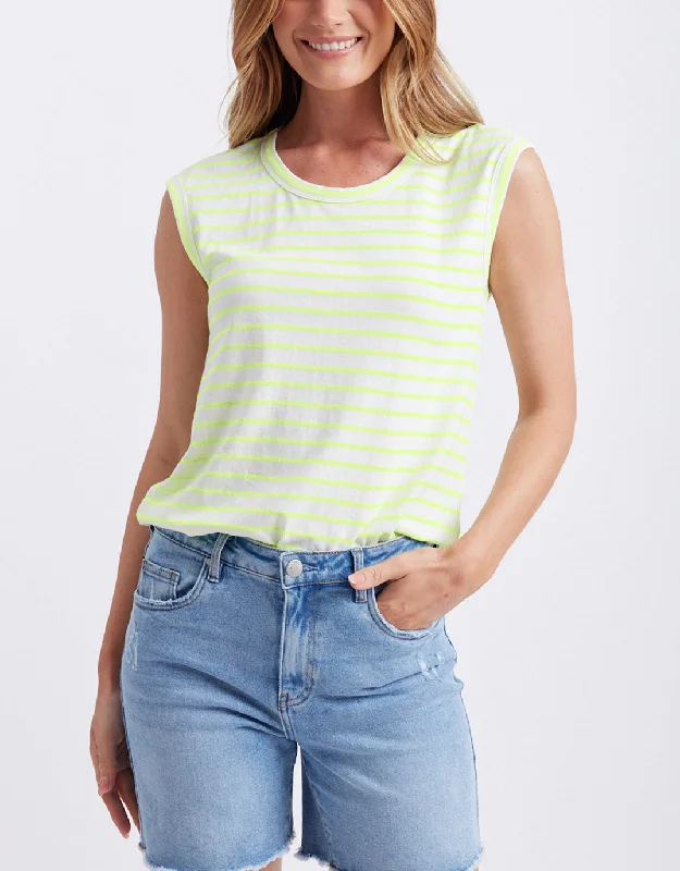 Neon Cali Tank - Neon Yellow