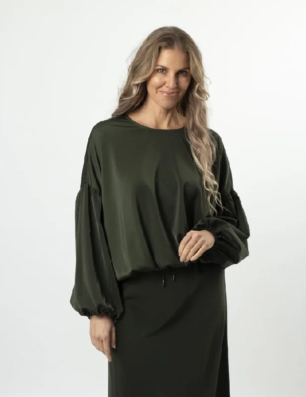 Stella & Gemma Theo Blouse - Khaki Green