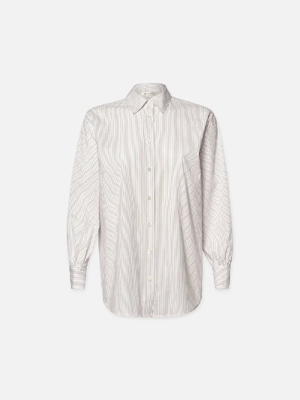 The Borrowed Shirt -- White Multi