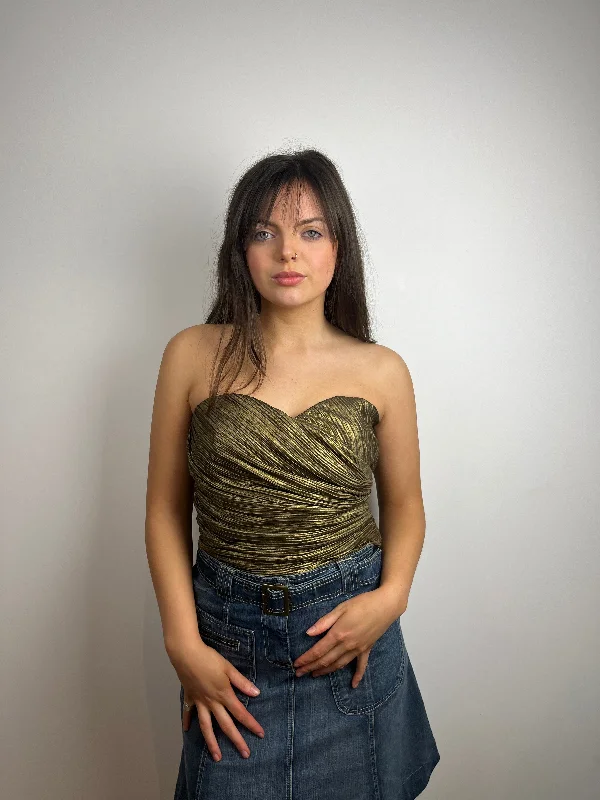 Vintage Gold Tube Top