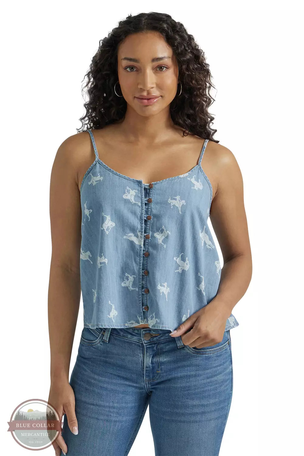 Wrangler Front Button Cami Top