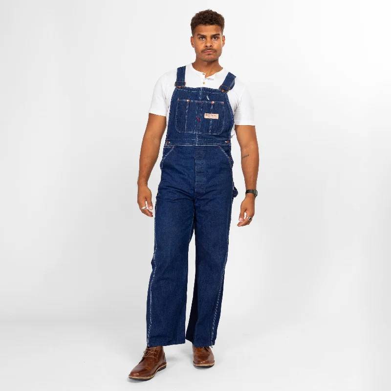 34x30 90s Big Mac Square Bak Dark Wash Denim Overalls