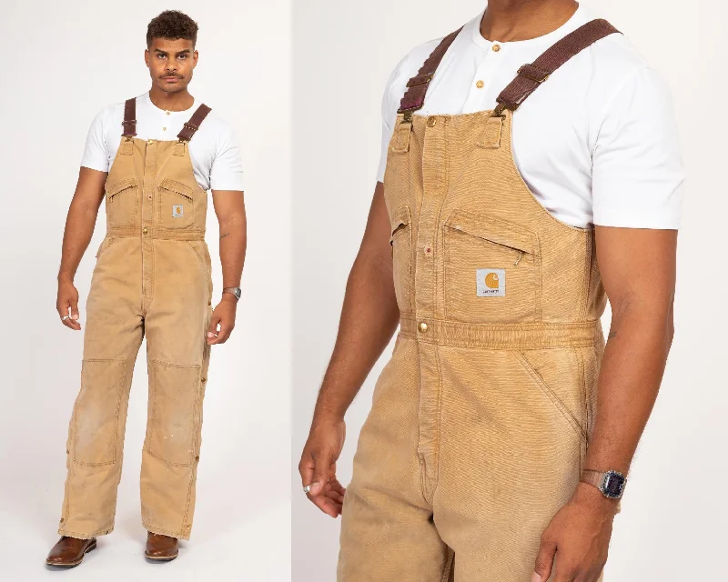 38x32 90s Carhartt Insulated Quilt Lined Overalls