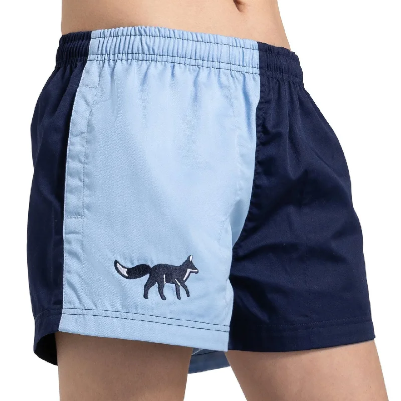 Cotswold Fox Unisex Harlequin Shorts Cornflower Blue