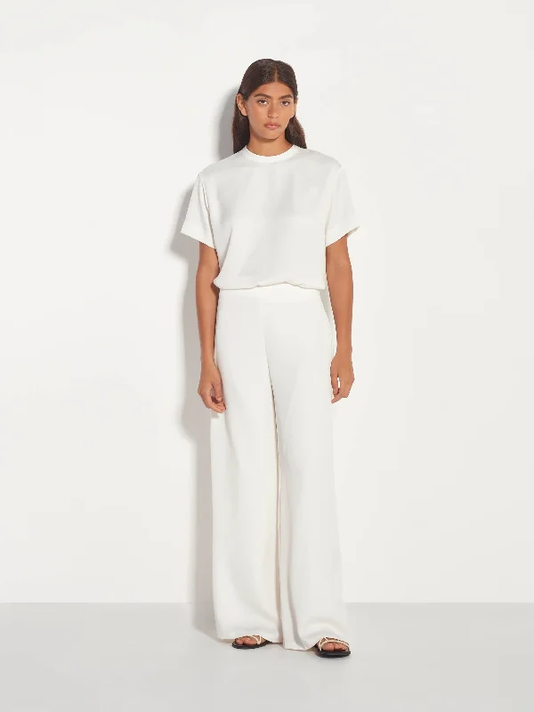 Frank Pant (Luxe Crepe) White