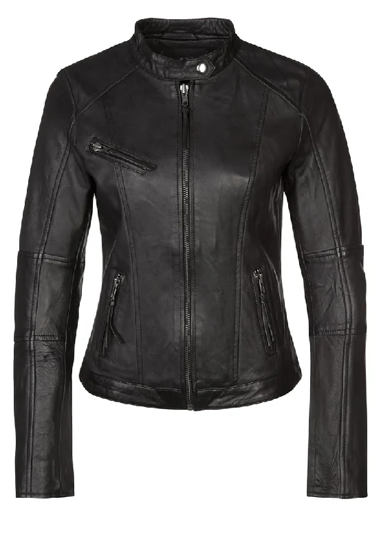 Koza Leathers Women's Real Lambskin Leather Bomber Jacket KW200