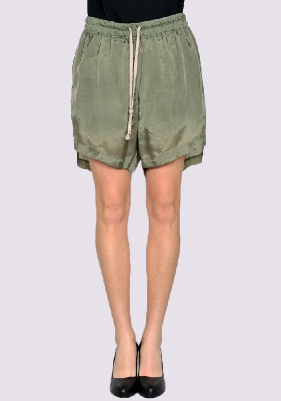 RICK OWENS WOMEN RO01C5375 J BOXER SHORTS MOSS