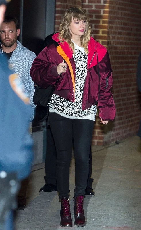 Taylor Swift Red Hoodie Bomber Jacket