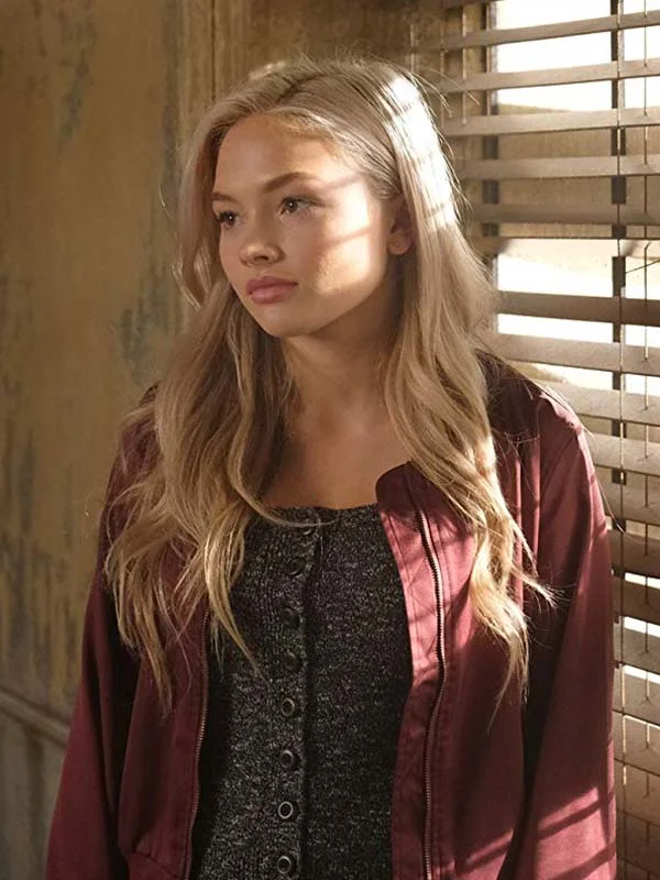 The Gifted Natalie Alyn Lind Red Bomber Jacket