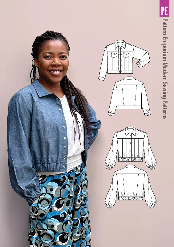 Smitten | Jean-style Cropped Jacket Sewing Pattern