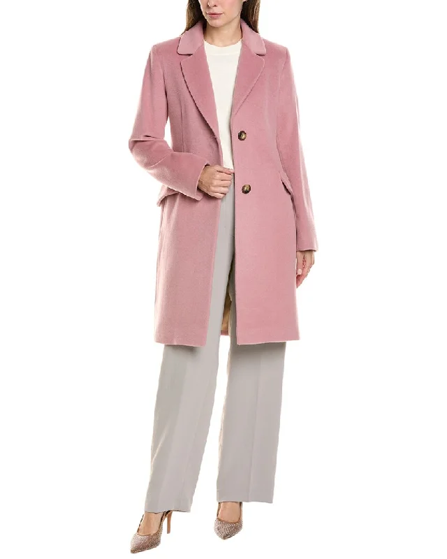 Fleurette Medium Wool-Blend Coat