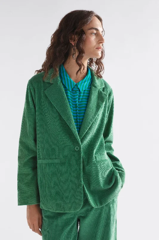 Elk Rhes Cord Blazer - Sea Green