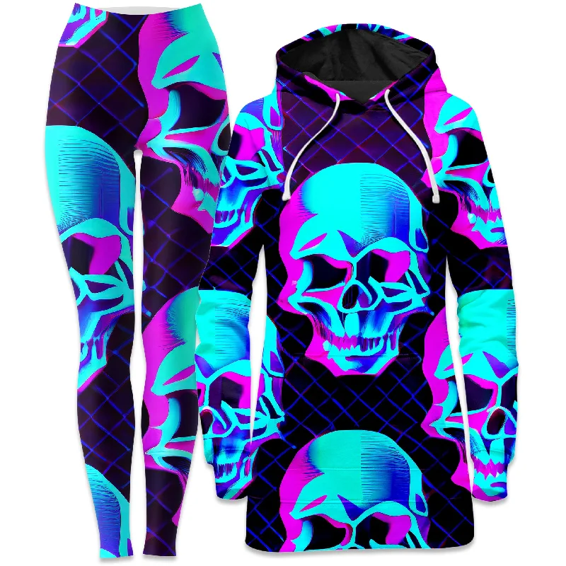 Night Trek Hoodie Dress and Leggings Combo