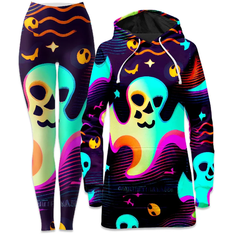 Spooky Season Hoodie Dress and Leggings Combo